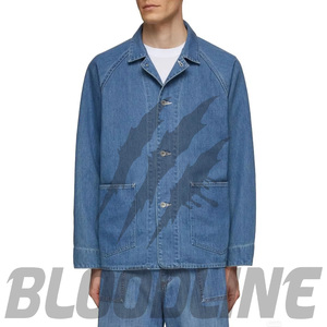 Chaqueta Vaquera BLOODLINE Tipo Blouson, Manga Larga, Cuello Camisero, Cierre de un Botón, Color Azul Lavado, Invierno, Algodón Ecológico - Product Image 6