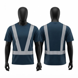 Camiseta de Trabajo Premium de Alta Visibilidad, 160 GSM, 100% Algodón, Ecológica, Transpirable, Reflectante, con Logotipo Personalizado y Serigrafía - Product Image 1