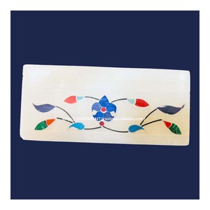 Best New Fresh Material Top Handmade Pure White Marble Inlay <b>Box</b> With Mother Of Pearl Material Use For Home Decoration Gift Item - Product Image 1