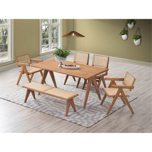 Rattan Woven Side <b>Chairs</b> Set <b>Dining</b> <b>Chair</b> Accent with Comfortable Seating - Product Image 5