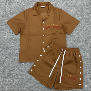 Ensemble short et coupe-vent pour homme Rexfit Sports Factory, en nylon durable, idéal pour la course à pied et la gym, tenue d'été. - Product Image 5