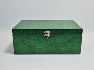 Decorative Green Wooden Organizer <b>Storage</b> Box Perfect For <b>Tabletop</b> <b>Storage</b> Home Decor And Personal Belongings From India - Product Image 5
