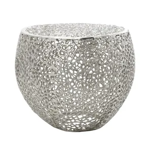 Modern Decorative Metal <b>Coffee</b> <b>Table</b> with Weathered Steel Patina Base Luxury Home Furniture Storage Living Room Use - Product Image 2