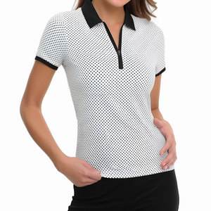 เสื้อเชิ้ตผู้หญิง Wearpex แขนสั้น ทรงพอดีตัว ระบายอากาศ แห้งเร็ว กันยับ ผ้าเจอร์ซีย์ โพลีเอสเตอร์/คอตตอน เป็นมิตรกับสิ่งแวดล้อม ลดราคา - Product Image 4