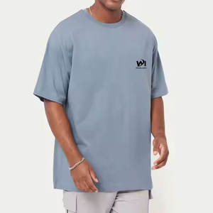 Camiseta Oversize para Hombre, 100% Algodón, con Logo Impreso, Precio Económico, Ligera, de Secado Rápido, Corte Holgado, para Uso en Exteriores - Product Image 1