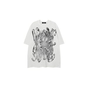 T-shirts graphiques en coton vintage pour hommes, style Y2K, coupe oversize, hauts d'été - Product Image 1