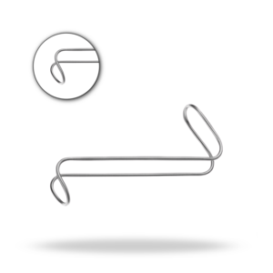 Retractor Quirúrgico en Forma de S de 16 cm, Acero Inoxidable, Instrumento de Rinoplastia ORL - Product Image 1