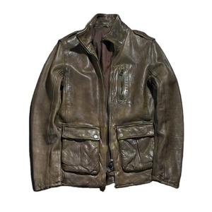 Veste en cuir slim pour homme de haute qualité, best-seller, design personnalisé pour l'hiver - Product Image 1