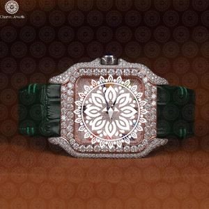 Reloj Cuadrado de Acero Inoxidable de Lujo Charm Jewells, 40 mm, Analógico, Mecánico, Correa de Acero Inoxidable, Esfera de Cristal, para Hombre, Moda, 10 Bar - Product Image 1