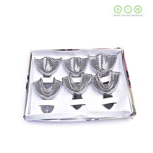 ถาดพิมพ์ฟันคุณภาพดีที่สุด ทนทาน ทำจากสแตนเลสแบบเจาะรู สำหรับใช้งานทางคลินิกอย่างมืออาชีพ - Product Image 3
