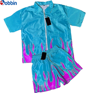 Conjunto Deportivo de Nylon Cómodo Estilo Hip Hop, Camiseta y Pantalones Cortos con Logotipo Personalizado, Sublimación, Dos Piezas, Transpirable - Product Image 6