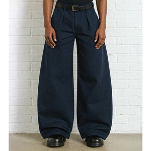 Pantalon habillé plissé taille haute pour homme avec fermeture éclair – Formel et décontracté - Product Image 5