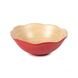 Bol à salade en bambou festonné à prix abordable pour la cuisine – Bols de service modernes personnalisés OEM/ODM fabriqués au Vietnam - Product Image 2
