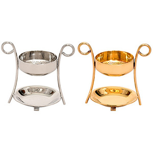 Quemador de Incienso de Latón de Dos Patas |   Soporte para carbón de iglesia – DOUBLE VEE EXPORTS - Product Image 1