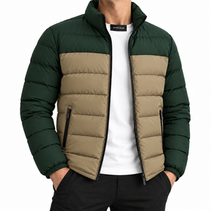 Chaqueta Acolchada para Hombre, Estilo Urbano, Impermeable, con Capucha, Diseño Único, para Clima Frío, Ropa de Exterior - Product Image 1