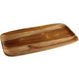 Assiettes de service ovales en bois d'acacia de qualité alimentaire, écologiques, lavables au lave-vaisselle, pour la décoration de la maison et les collations – Vente en gros - Product Image 1