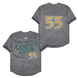Camiseta de Béisbol Personalizada de Alta Calidad, Manga Corta, Secado Rápido, Desodorante, Transpirable, Tejido de Malla de Poliéster Reciclable - Product Image 5