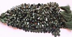 Perles de pierre précieuse Agate d'arbre naturelle AAA, forme poire Briolette, 8 pouces, taille 8x12 MM, perles lisses de haute qualité - Product Image 3