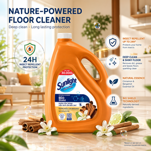 Sunlight Bioshield <b>floor</b> cleaner cinnamon and orange 3.6kg x 3 Cans - Product Image 4