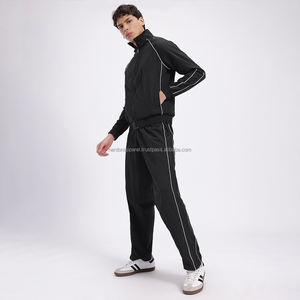 Nardon Apparels OEM Venta al por mayor Trending 2025 Custom Streetwear Navy Floral Chándal de gran tamaño para hombres - Product Image 5