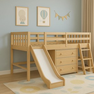 Litera natural de alta calidad 222 Muebles de madera del fabricante de Vietnam Construcción fuerte Paquete plano Desmontaje - Product Image 3