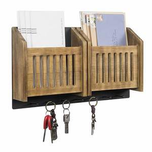 ที่แขวนกุญแจไม้ตกแต่งผนังสำหรับห้องนั่งเล่นและทางเข้าบ้าน รุ่น Wood Craft Sweet Home - Product Image 5