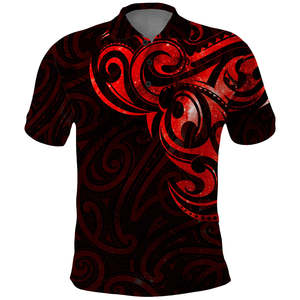 Short Sleeves Slim Fit <b>100</b>% <b>Polyester</b> Polynesian Polo <b>Shirt</b> with Custom logo Man Clothes Polo T-<b>shirt</b> - Product Image 2