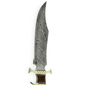 Custom Handmade Damascus Steel with <b>Bone</b> <b>Handle</b> Fixed Blade <b>Knives</b> Outdoor Camping <b>Knife</b> with Leather Sheath - Product Image 1