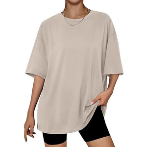เสื้อยืดคอกลมโอเวอร์ไซส์ผู้ชายแฟชั่นสุดฮิต ขายส่ง ผ้าฝ้าย 100% คุณภาพสูง ระบายอากาศดี เป็นมิตรกับสิ่งแวดล้อม แห้งเร็ว พร้อมโลโก้ - Product Image 4