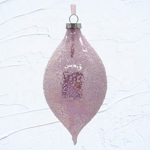 ของตกแต่งคริสต์มาสและปีใหม่ลดราคาสุดฮอต ลูกปัดแก้วใสสีฟ้าพาสเทลชมพู ประดับตกแต่งภายนอกรูปทรงหัวหอมบิดเกลียว - Product Image 4