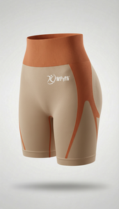 กางเกงขาสั้นออกกำลังกายสำหรับผู้หญิง ยกกระชับสะโพก ระบายอากาศได้ดี ไร้ตะเข็บ เหมาะสำหรับโยคะ ฟิตเนส ปั่นจักรยาน เล่นกีฬา - Product Image 2