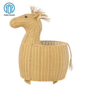 Cesta de Almacenamiento de Mimbre con Forma de Tiburón Hecha a Mano, Nuevo Diseño, Más Vendida, con Tapa, Cesta de Juguetes de Mimbre de Alta Calidad, Decoración del Hogar - Product Image 3
