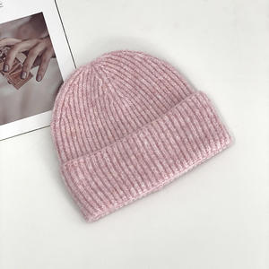 Unisex Knitted Beanie Hat Solid Color Warm <b>Winter</b> <b>Cap</b> Casual Style Adult Hand Made Acrylic Material - Product Image 3