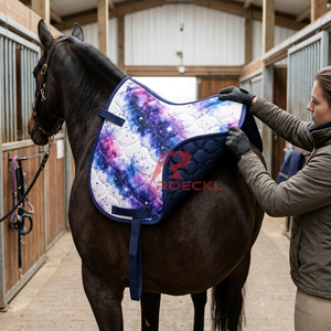Almohadilla de silla de montar versátil para sublimación, fabricada con textil duradero, estampado vibrante y diseño práctico para marcas ecuestres. - Product Image 3
