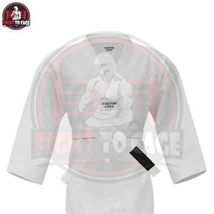 Uniforme de Taekwondo de Tela Personalizada de Alta Calidad para Adultos y Niños, Color Blanco Completo, Ropa de Artes Marciales, Trajes de Taekwondo - Product Image 6