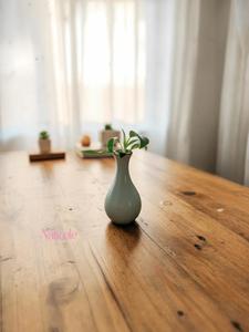 Mini Florero de Cerámica Chic con Acabado Mate Suave, Diseño Compacto en Forma de Lágrima, Ideal para Centro de Mesa, Decoración Moderna para el Hogar - Product Image 2