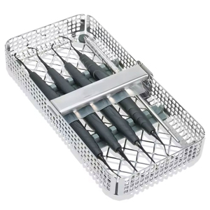 Juego de 5 instrumentos dentales para implantes de composite, con revestimiento negro y bandeja de lavado, tijeras delicadas TC de alta calidad - Product Image 2