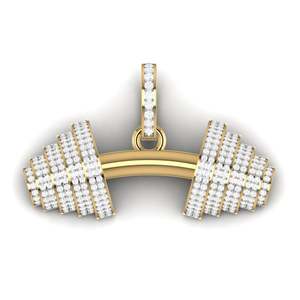 Collar con Colgante de Diamante Cultivado en Laboratorio, Corte Redondo, Corazón e Infinito, 0.22 Ct, en Oro Amarillo, Blanco y Rosa de 9K, Certificado, para Uso Diario Femenino - Product Image 3