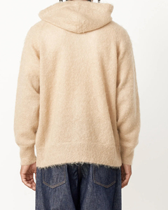 Sudadera con Capucha de Mohair Personalizada 2026, Tejido Jacquard con Hombros Caídos, Suéteres de Lana Afelpada para Hombre - Product Image 2