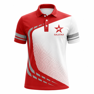 เสื้อโปโลซับลิเมชั่นคุณภาพสูงสั่งทำได้ ลายซัมเมอร์ไวบ์ แห้งเร็ว ผลิตจากโพลีเอสเตอร์ ชุดยูนิฟอร์มกีฬา ผู้ผลิต OEM ขายดี - Product Image 1