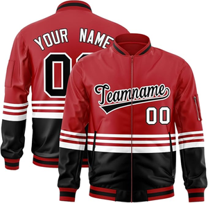 Chaquetas Varsity para Hombre, Chaqueta de Béisbol Universitaria para Chico con Mangas de Cuero Sintético, Personalizada al por Mayor - Product Image 2