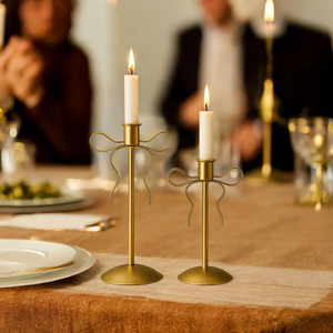 Candelabro de Latón de Diseño para Velas de Té, Velas de Pilar, Decoración para Cumpleaños, Pascua, Navidad, Centro de Mesa para Eventos en el Hogar - Product Image 1