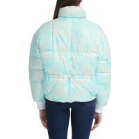 Blouson matelassé respirant à motif floral pour femme, court, à capuche, manches longues, chaud pour l'hiver, couleur personnalisable, avec lettres