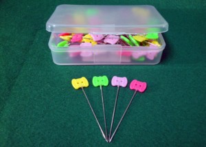 AA0211 Spool Head pins Butterfly style | Head Pins Peach Heart | For Dressmaker, Craft, Sewing Project and DIY Decoration - Product Image 5