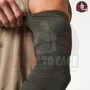 Mangas de compresión para brazos de color verde, fabricadas en Pakistán, para seguridad deportiva, soporte de codo, precio mayorista, buen proveedor - Product Image 3