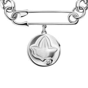 Bracelet en argent avec pendentif goutte d'eau et breloque circulaire, accessoire de mode élégant pour femme, idéal pour mariage et soirée - Product Image 2