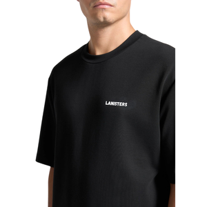 T-shirt décontracté à col rond et manches courtes pour homme, avec motif graphique sur le dos et petit imprimé sur la poitrine, coupe décontractée, en jersey de coton, vente en gros, personnalisable OEM - Product Image 3