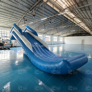 Tobogán Acuático Inflable para <span class=keywords><strong>Playa</strong></span>, Tobogán Doble para Barco, PVC Resistente, Diversión Acuática para Niños y Adultos - Product Image 4