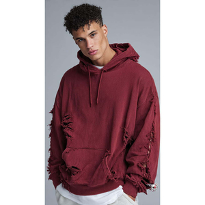 เสื้อฮู้ดดี้ผู้ชายสไตล์วินเทจ ผ้าคอตตอนปักลาย พร้อมโลโก้ปัก - Product Image 6