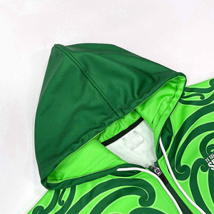 Sweat-shirt à capuche en polaire vert unisexe, anti-plis, tricoté, 100 % polyester, imprimé par transfert thermique, coupe classique, pour l'hiver - Product Image 4